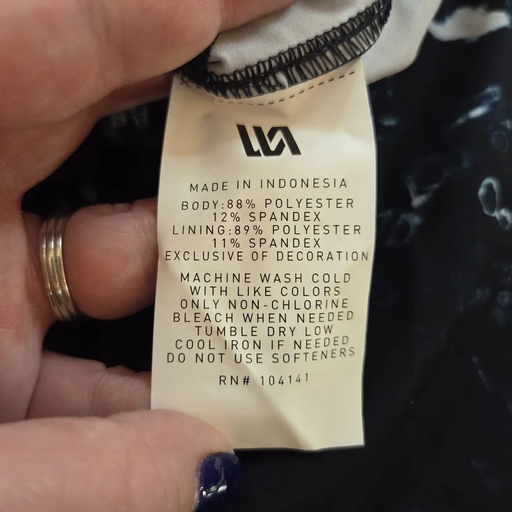 Men's VRST M Medium 5" Slim Fit Resort Shorts Swim Trunks - Indigo Craft Tie Dye - Picture 13 of 15